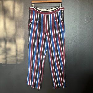 Ace & Jig Westside Pant – black/blue/purple stripe - XL